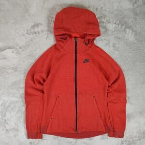 Nike Tech Fleece Sportswear red athletic athleisure jacket womens XS
